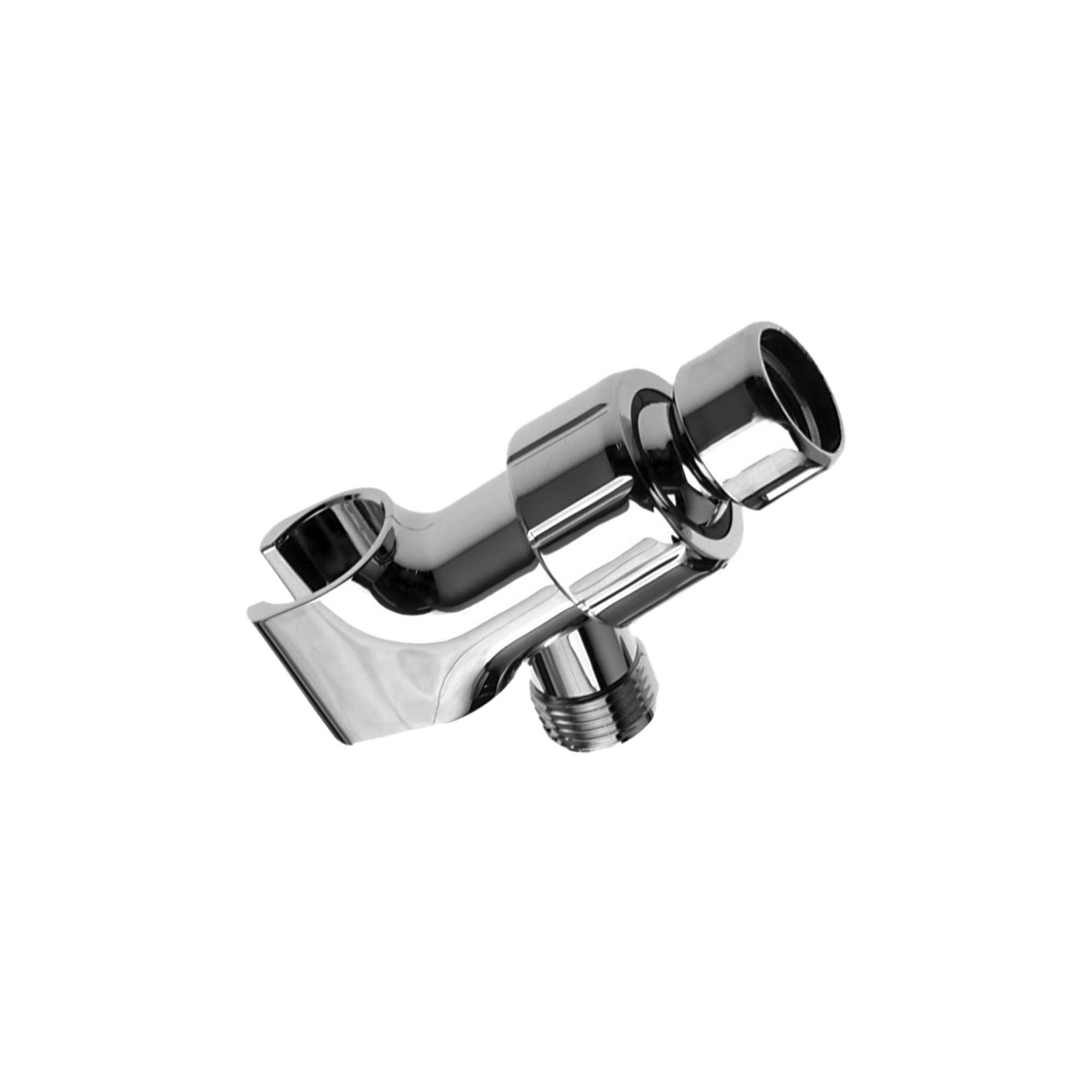 Support pour douchette en ABS avec bille en laiton, fini chrome