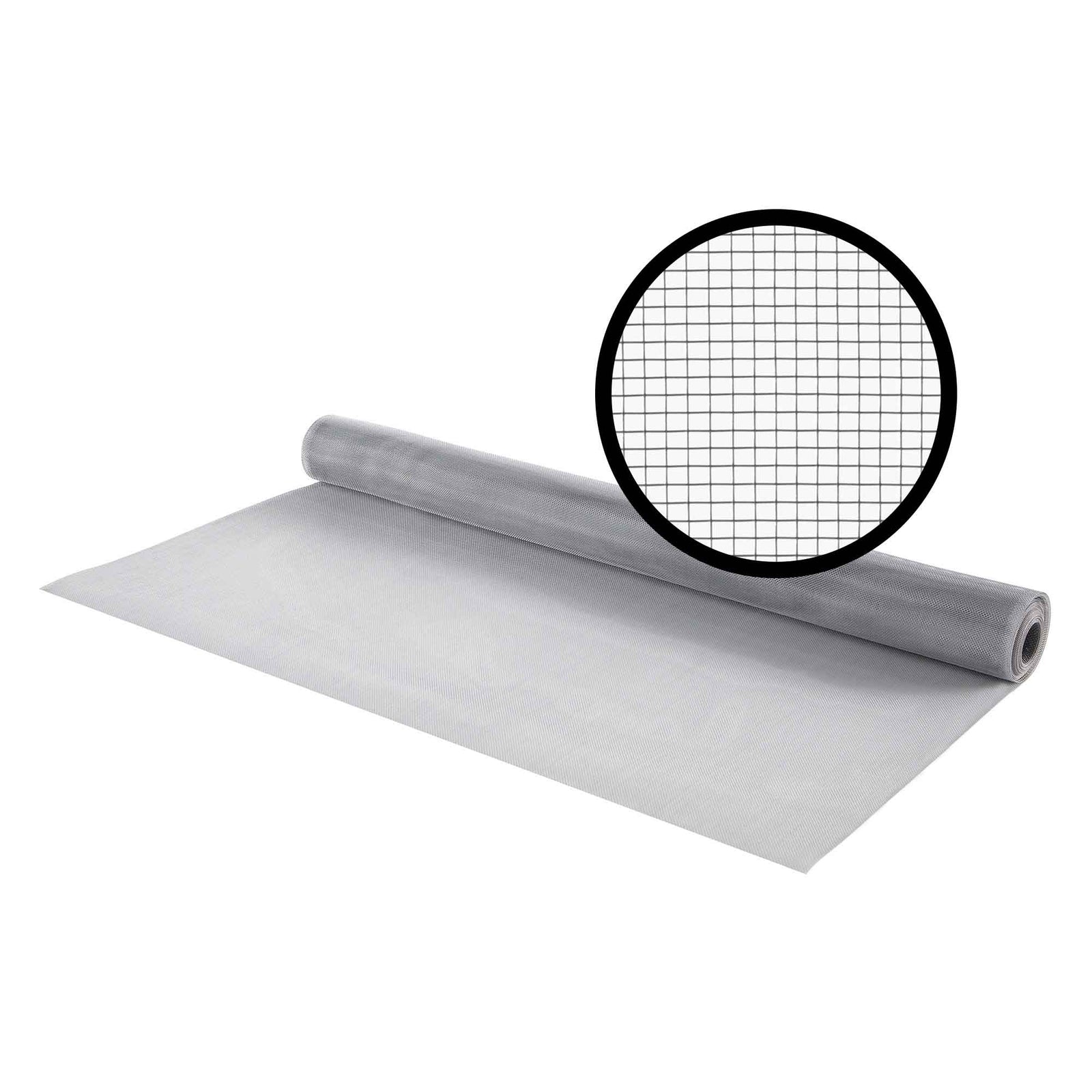 Moustiquaire en aluminium de 48'' x 100', argent