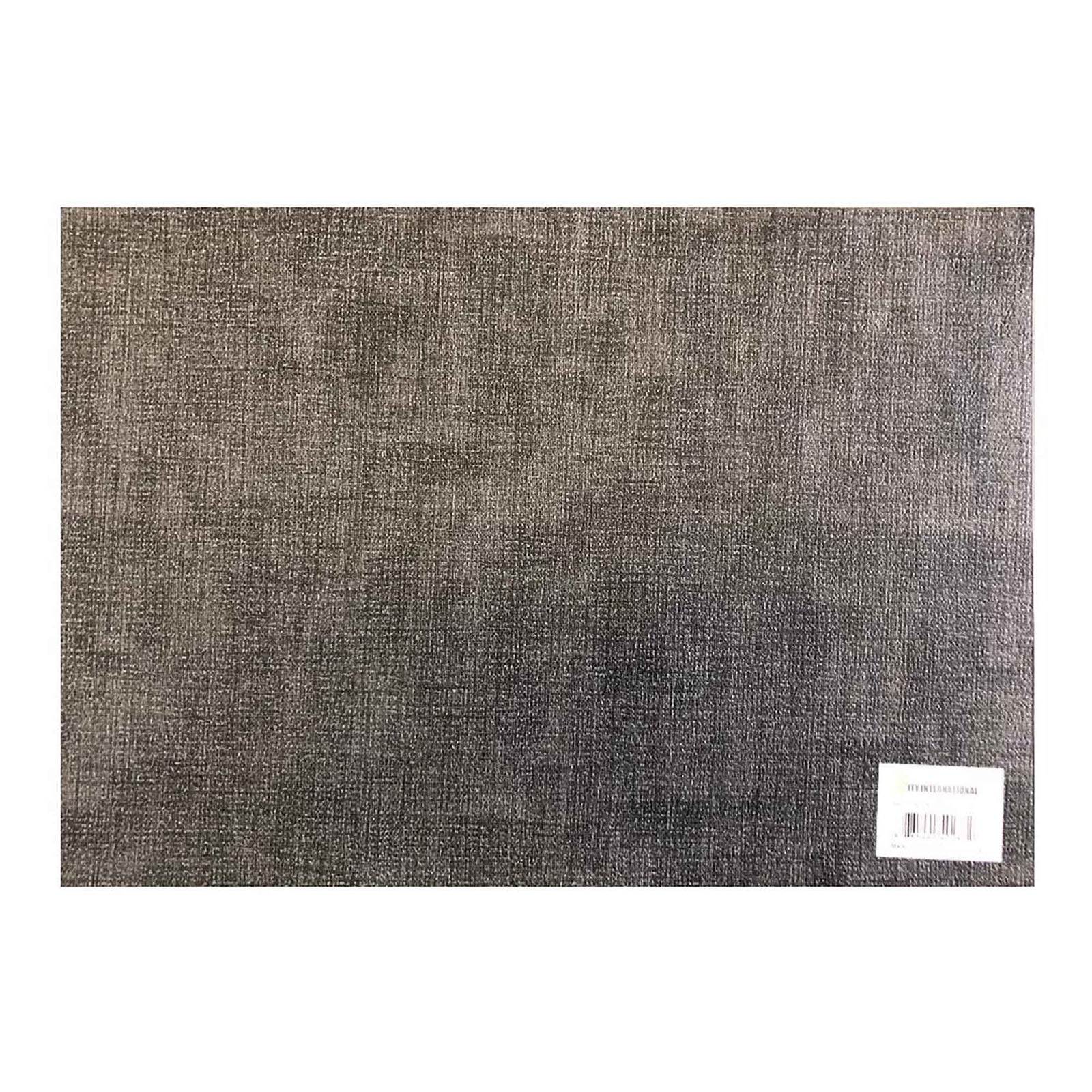 Napperon en suède synthétique, gris charcoal 