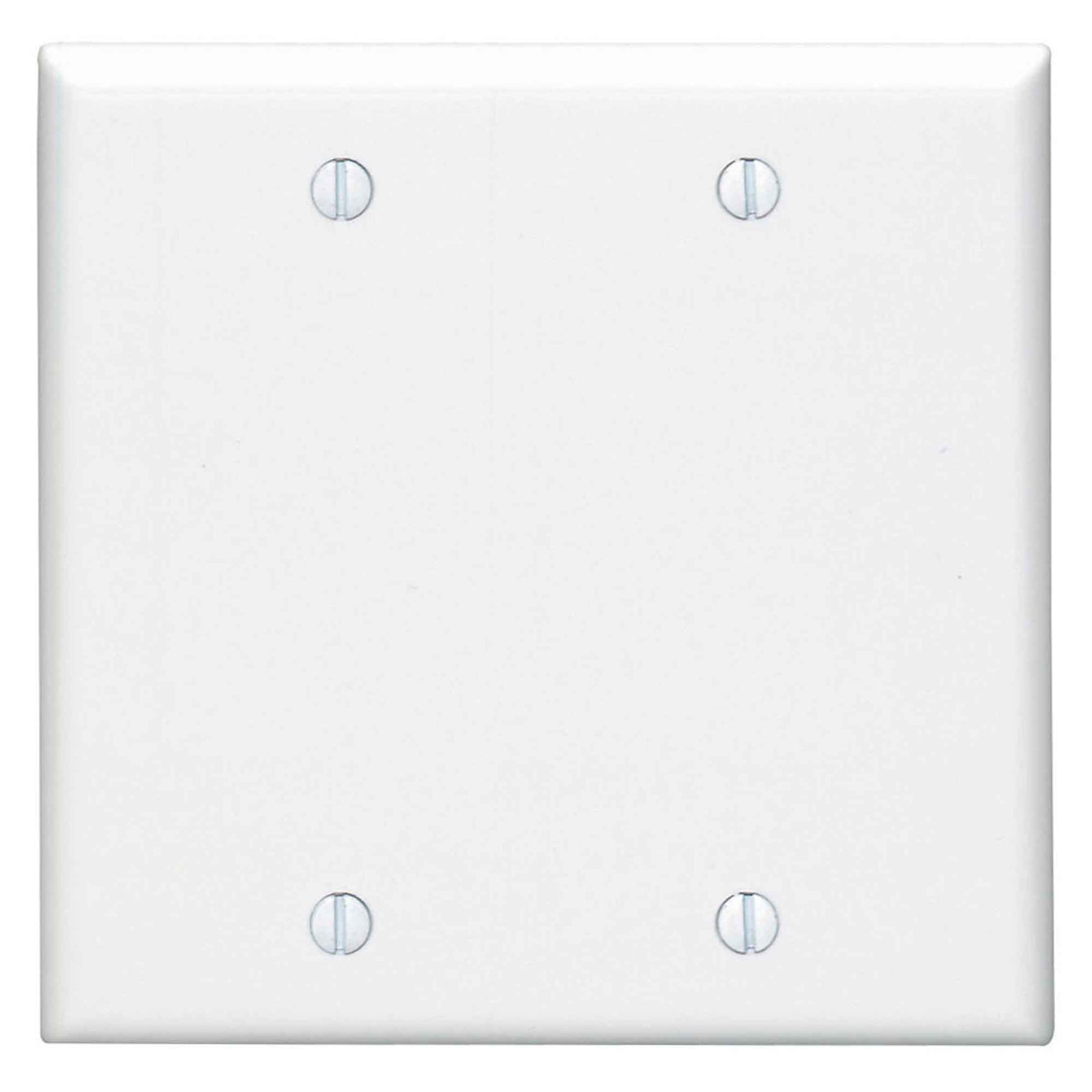 Plaque murale vide pour 2 dispositifs, blanc