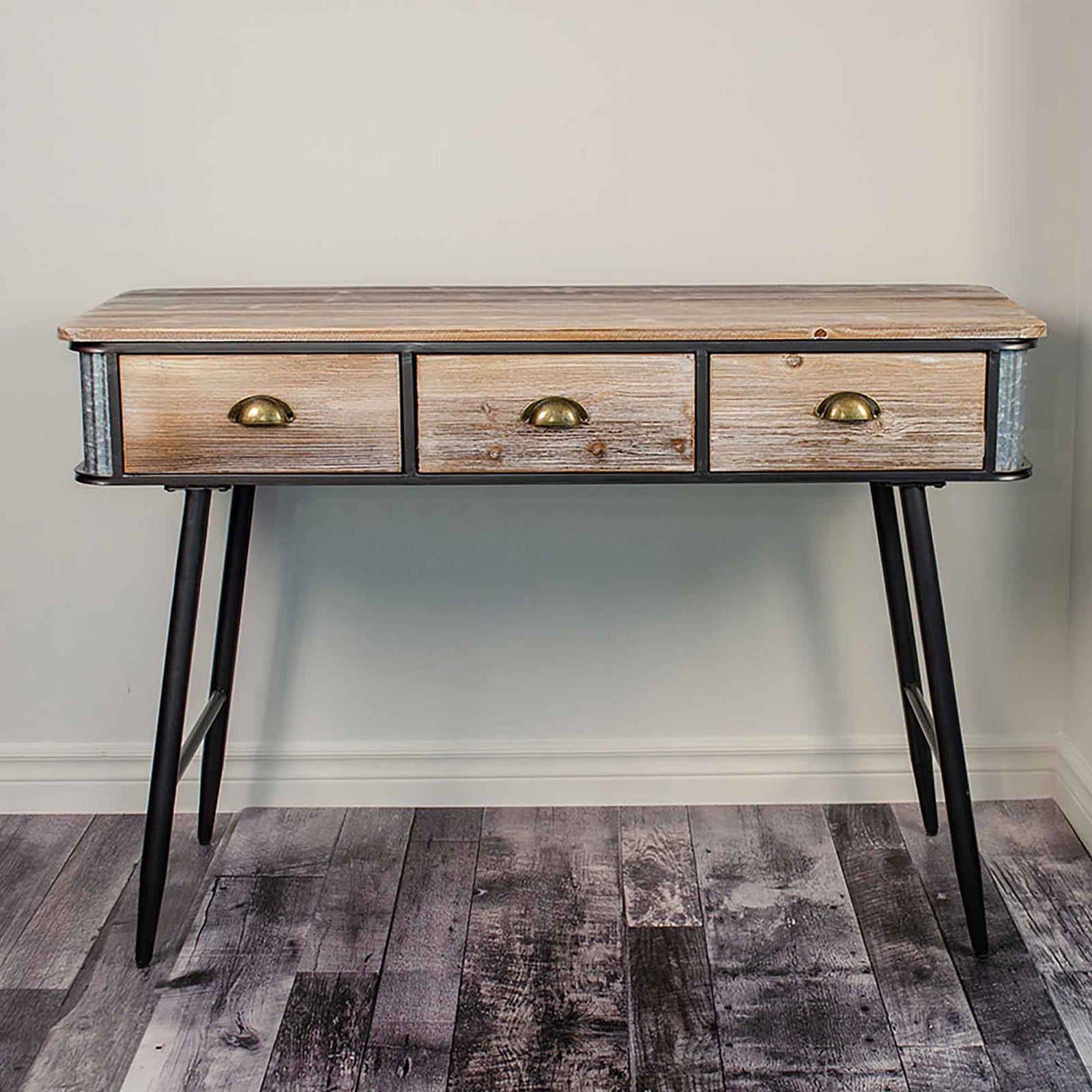 Console à 3 tiroirs, 46-1/2" x 18" x 32" 