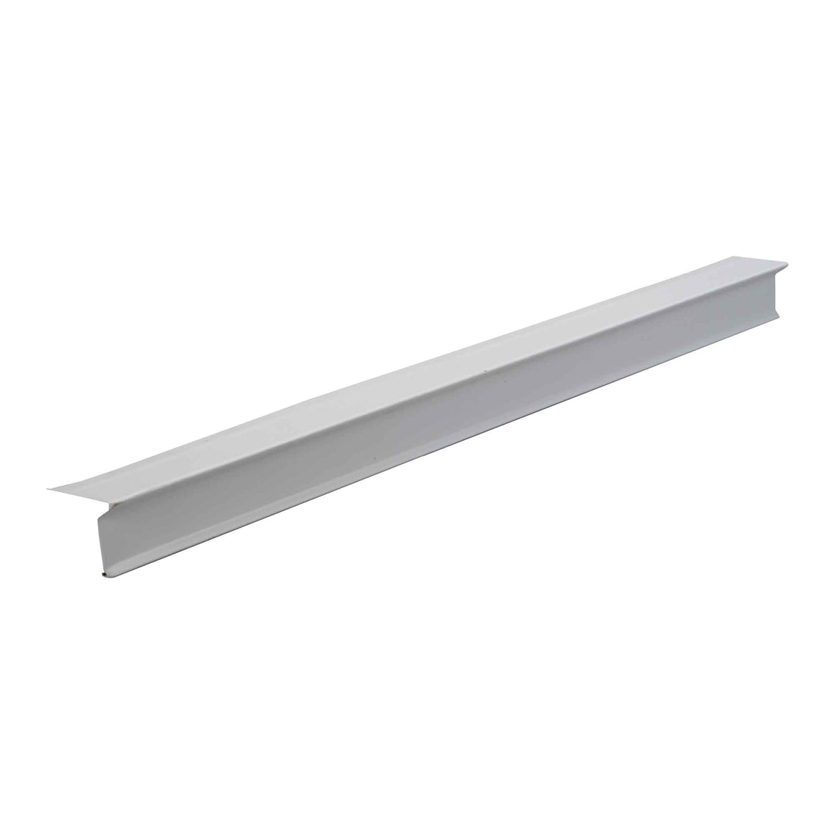 Solin réversible pour toiture en aluminium blanc, 3&quot; x 3&#39;&#39; x 9&#39;-10&#39;&#39;