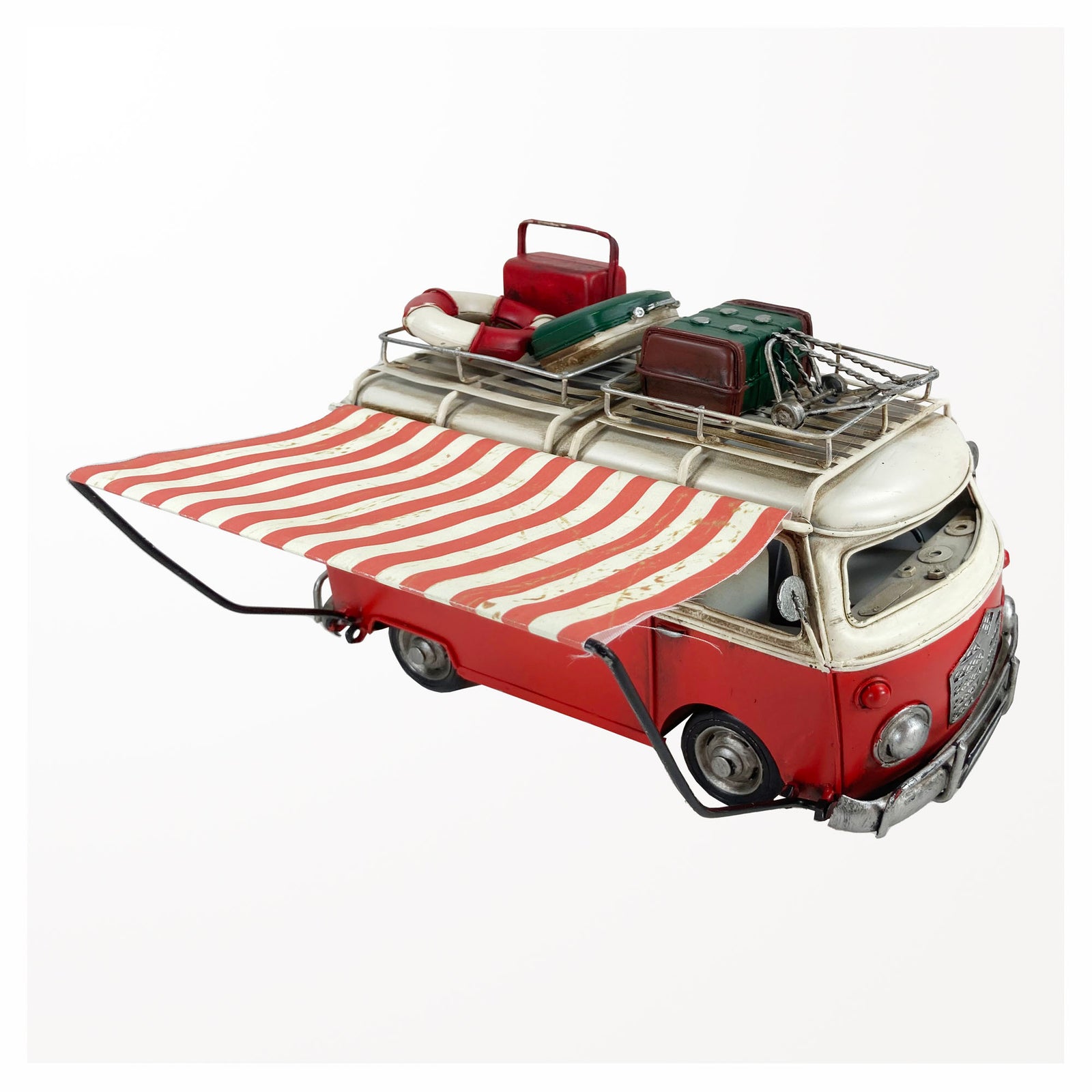 Auto-caravane vintage décorative, 11" x 6" x 7"