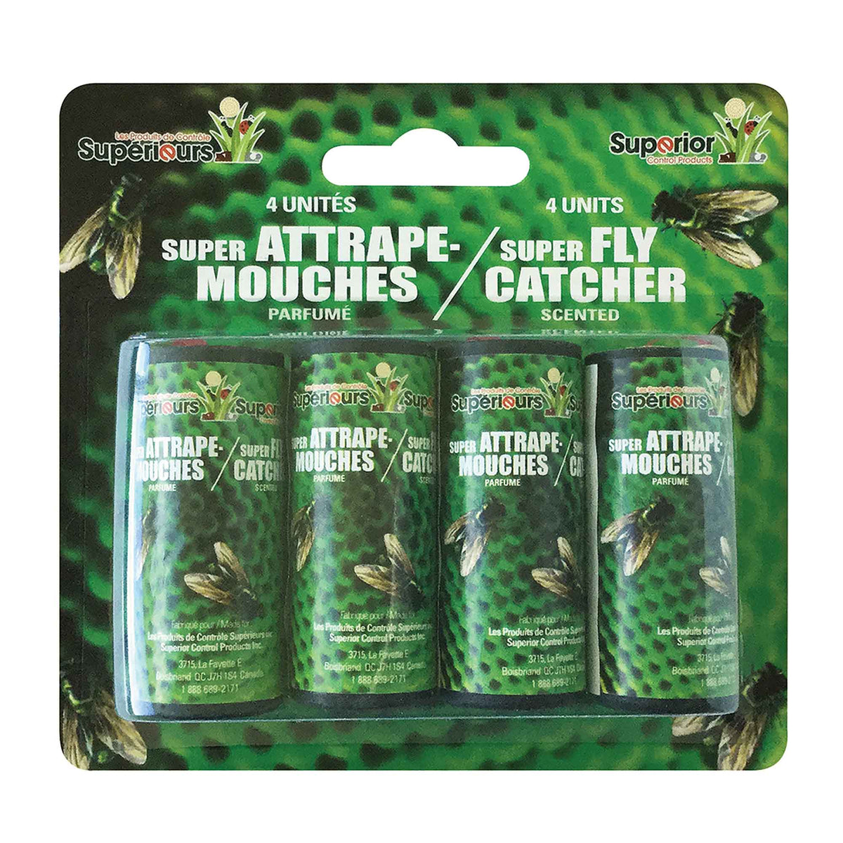 Piège adhésif super attrape-mouches, 4 unités