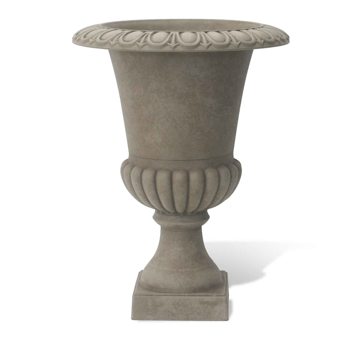 Jardinière urne sur piédestal de 18" x 24", beige