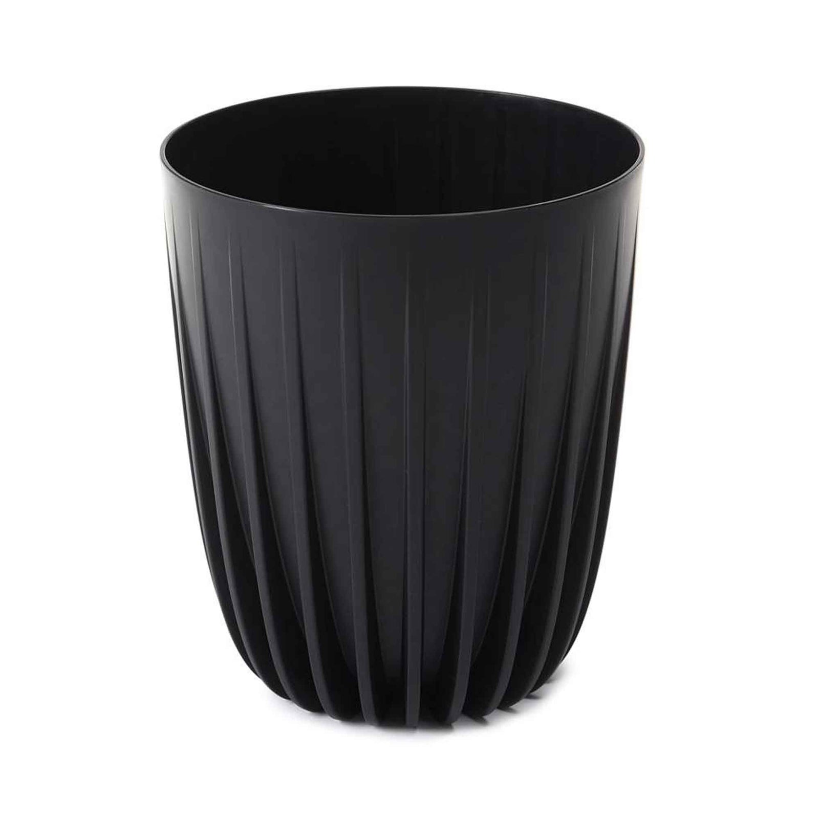 Jardinière noire Mira Eco Recyclé, 6" x 7" 