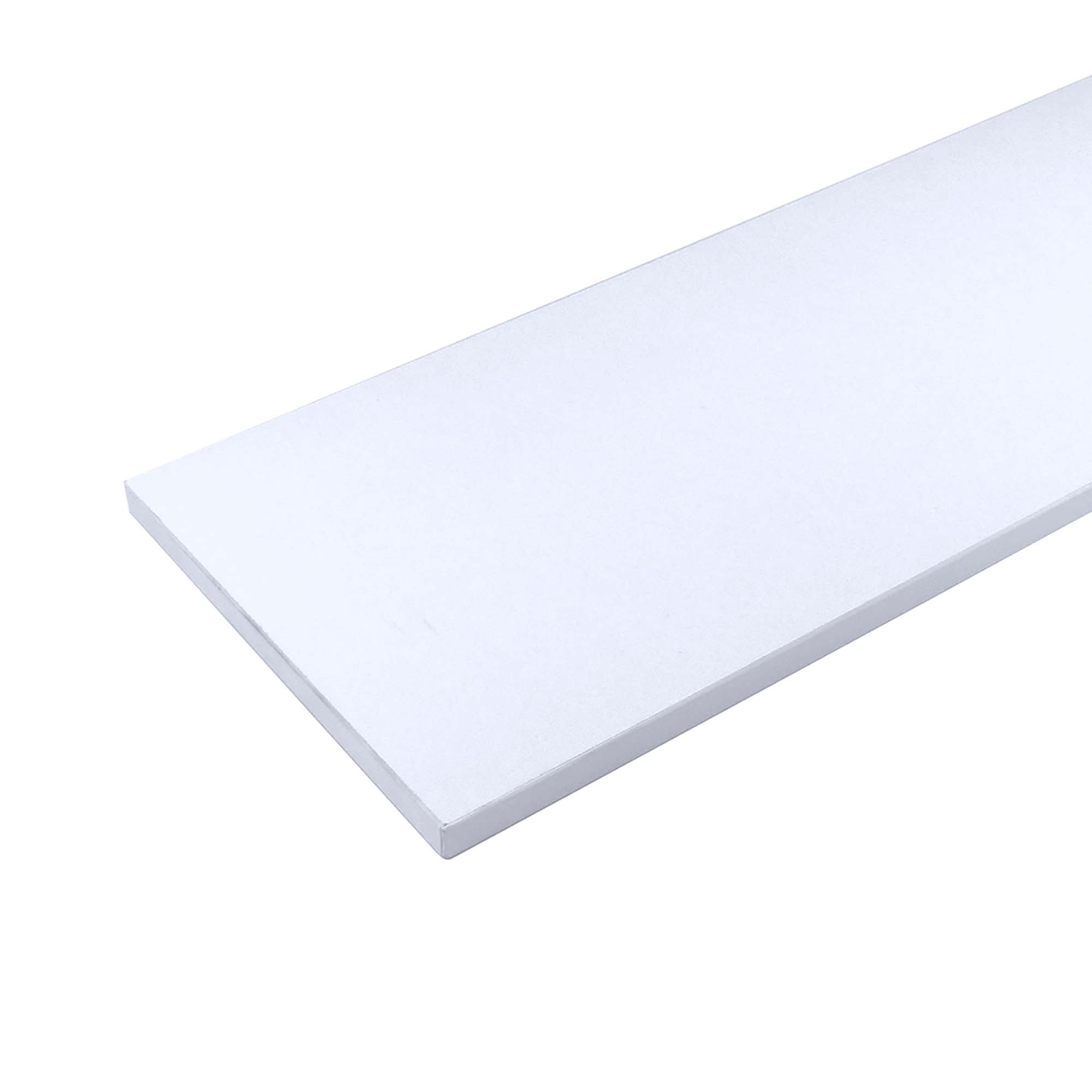 Tablette en mélamine blanche, 24'' x 8'' x 5/8''