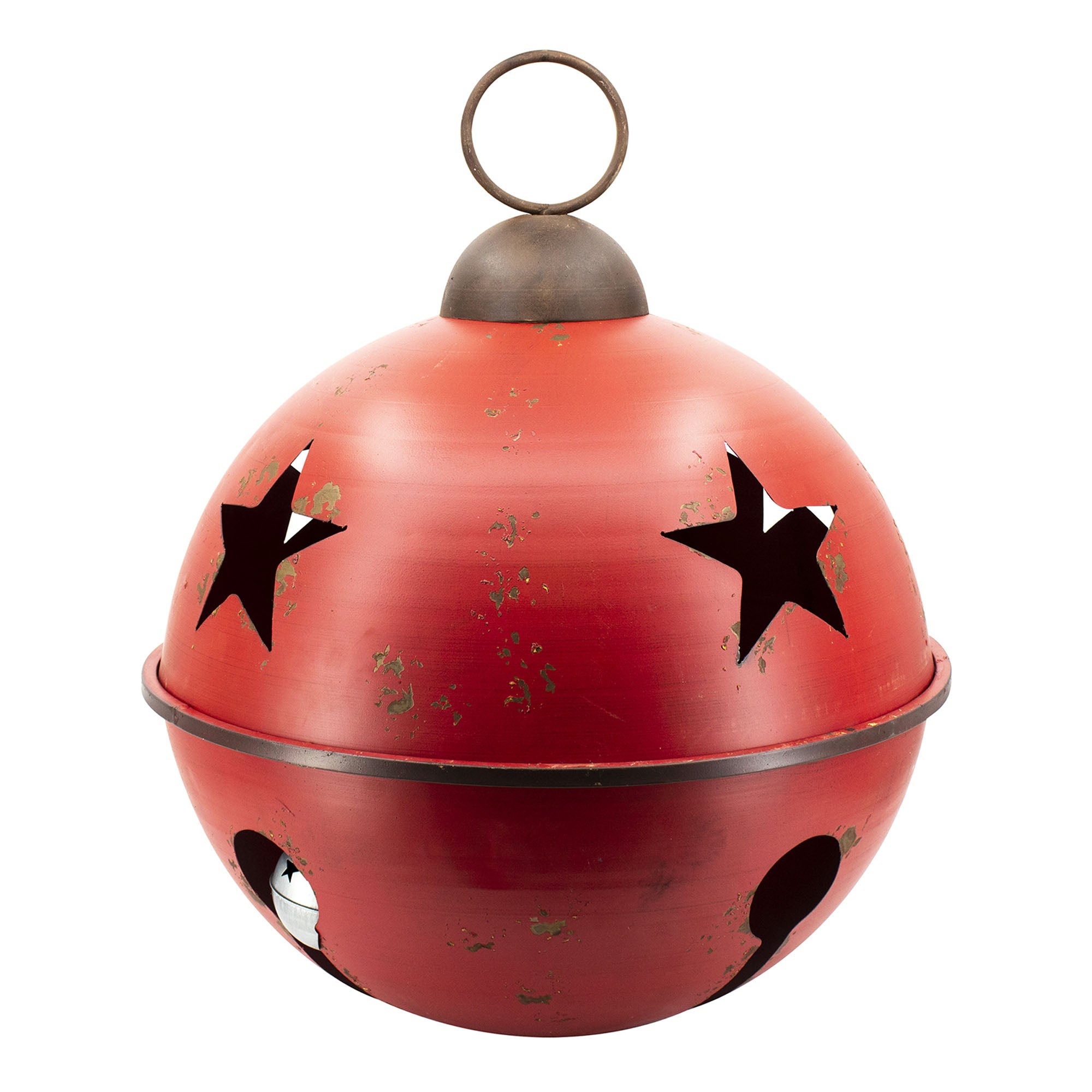 Grelot métallique géant, rouge (25")