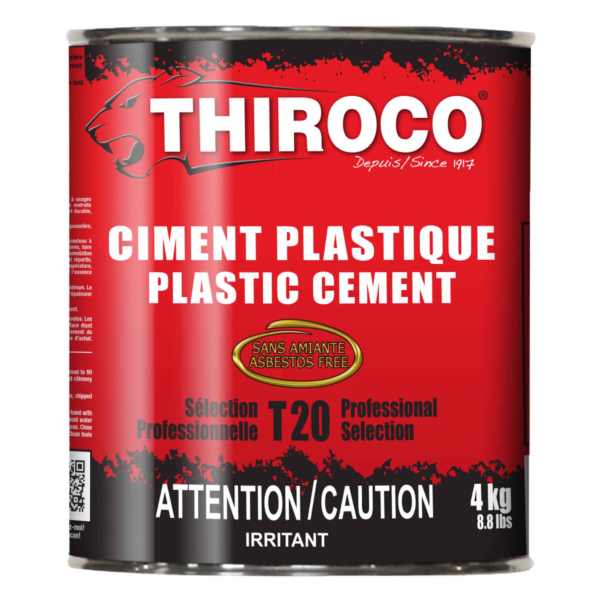 Ciment plastique T20 Thiroco sélection professionnelle, 4 kg