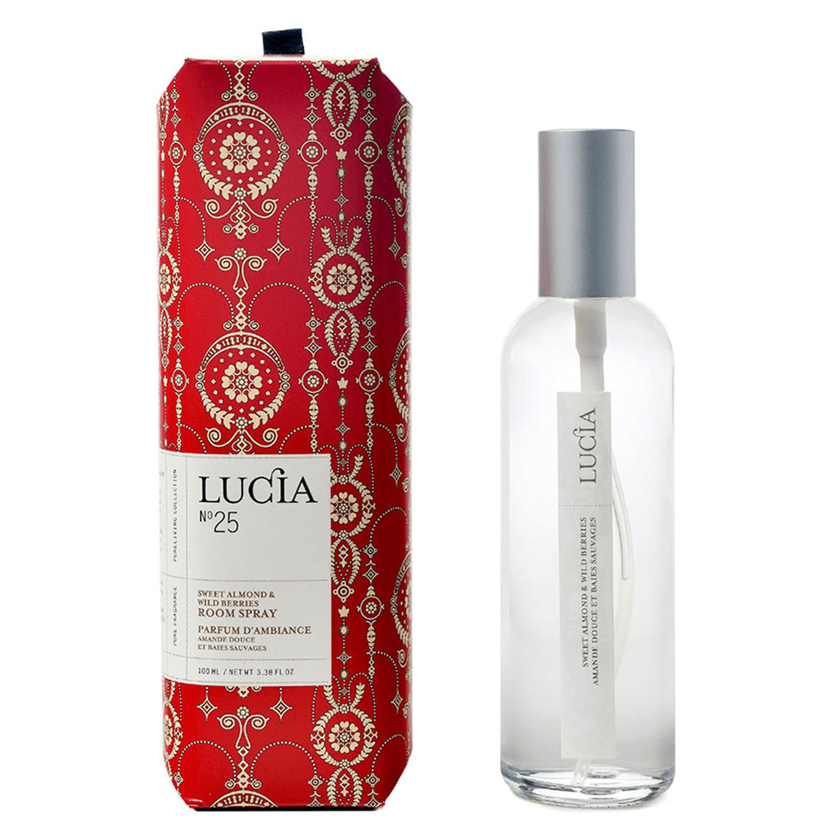 Parfum d’ambiance Lucia N° 25, amande douce et baies sauvages (100 ml)