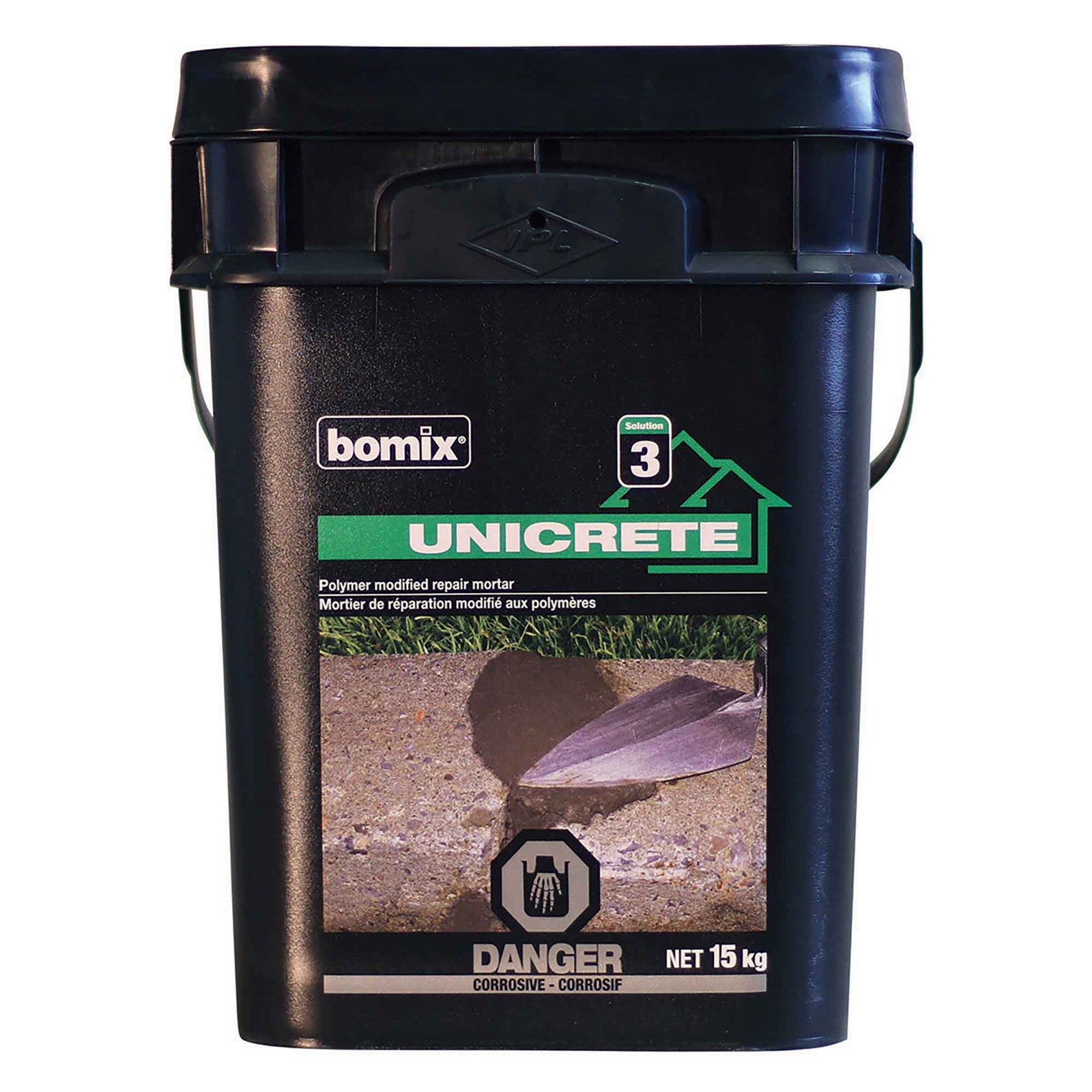 Mortier de réparation modifié aux polymères UNICRETE, 15 kg
