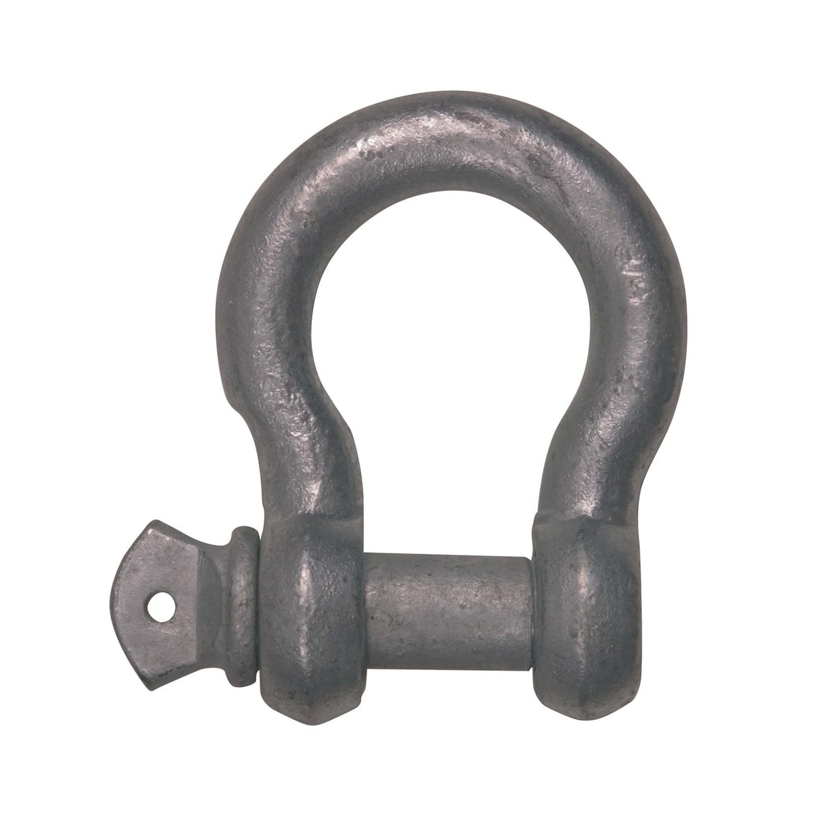 Manille d'ancrage à vis en acier galvanisé de 1/4" de diamètre