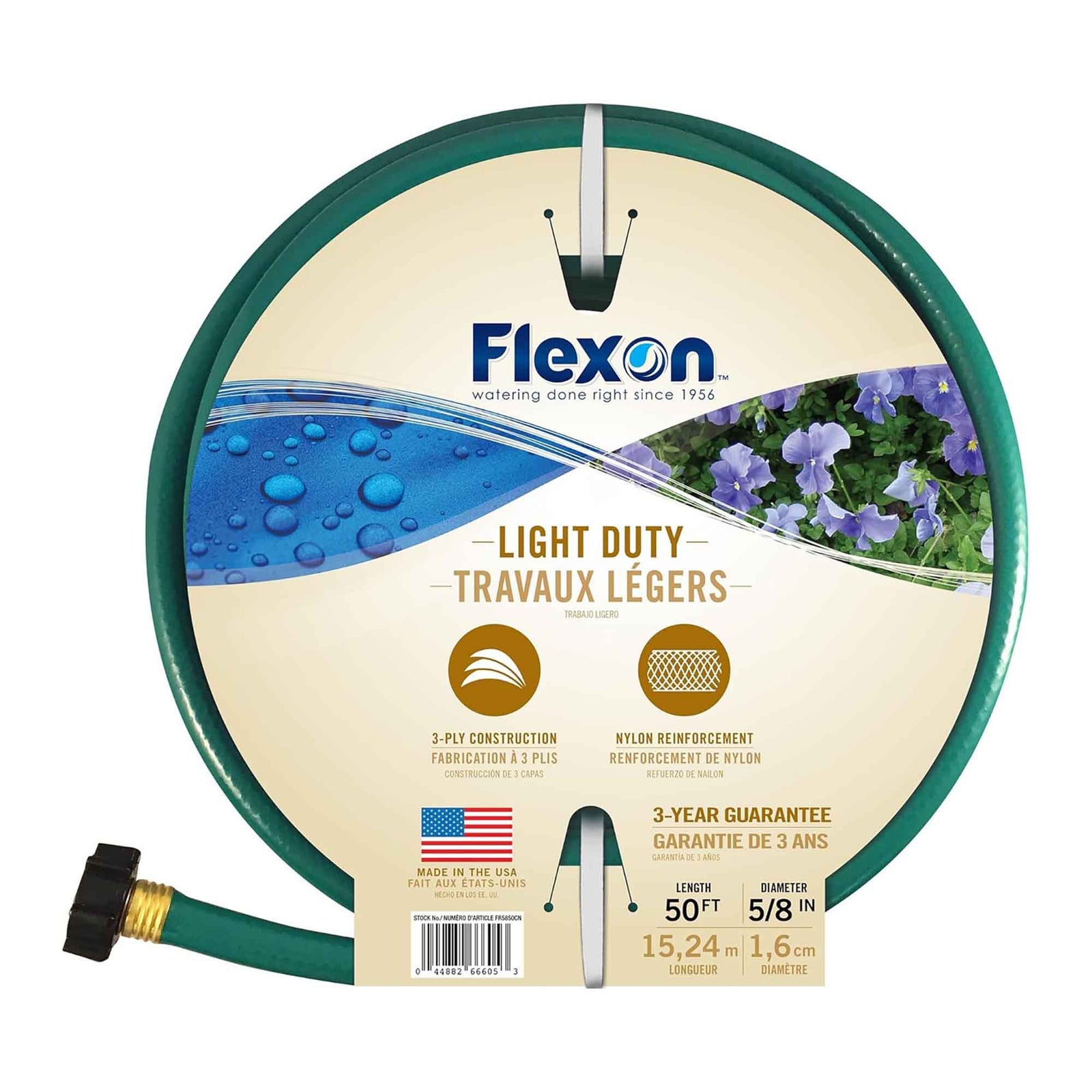 Boyau d'arrosage pour travaux légers, 5/8'' x 50'
