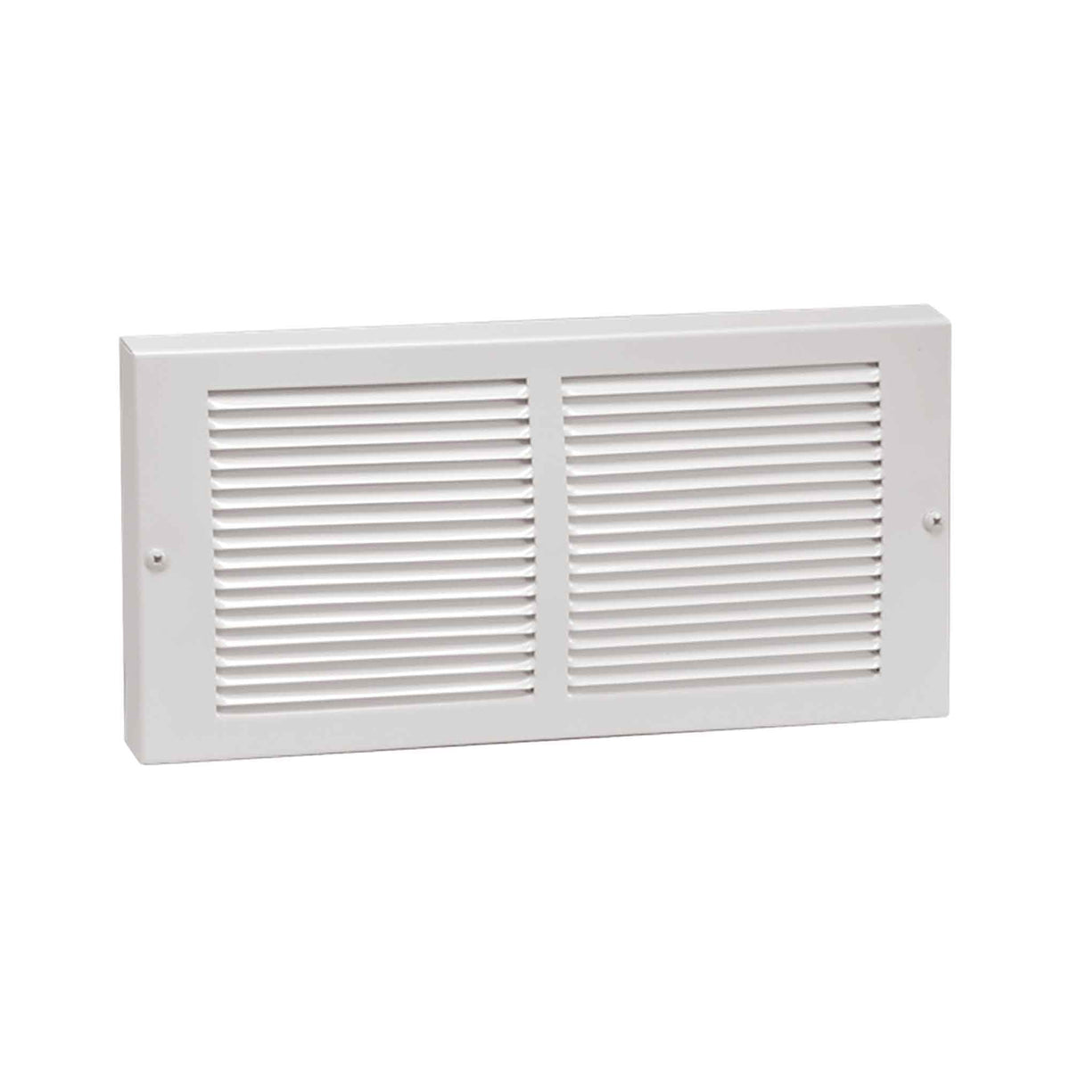 Grille de plinthe de retour d&#39;air en acier peint en blanc, 14&quot; x 8&quot;