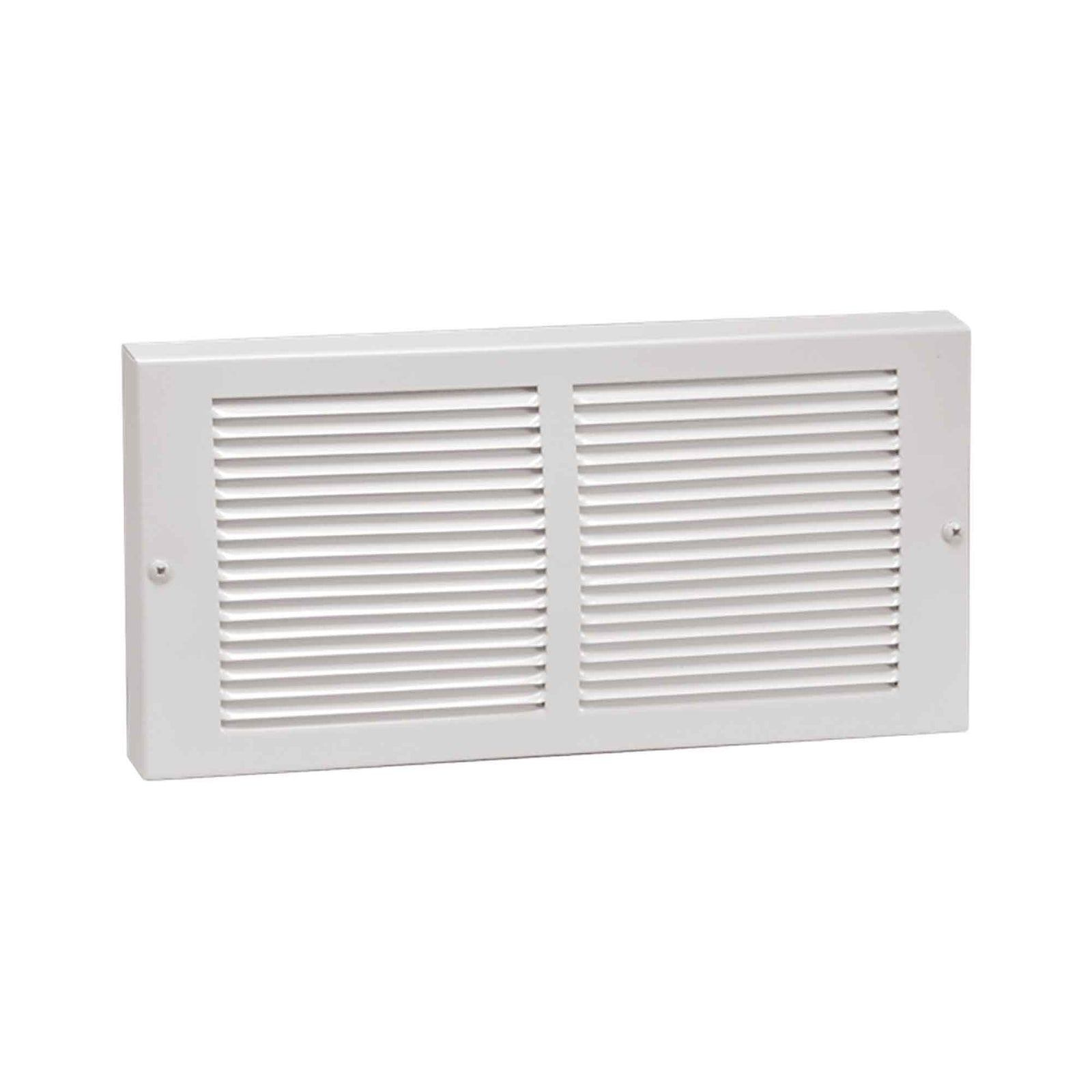 Grille de plinthe de retour d'air en acier peint en blanc, 14" x 8"