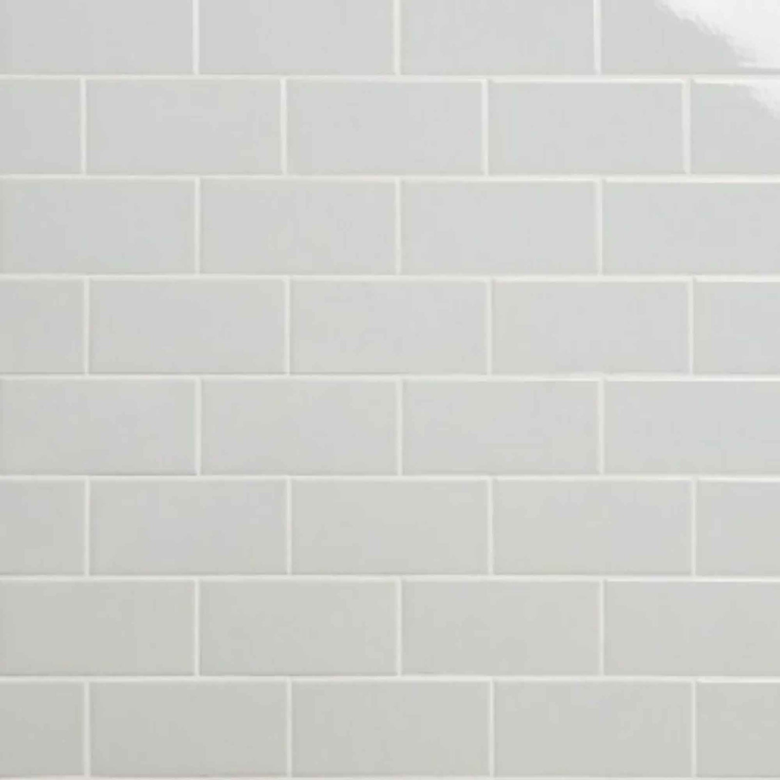 Tuile de céramique murale Métro gris pâle, 3'' x 6''