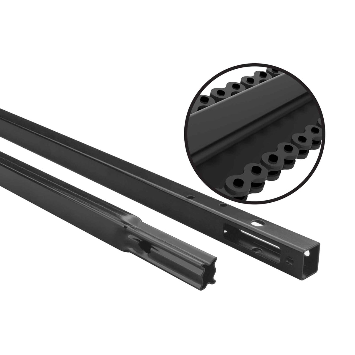 Trousse de rallonge de rail à chaîne d'entraînement pour portes de garage de 8' de hauteur