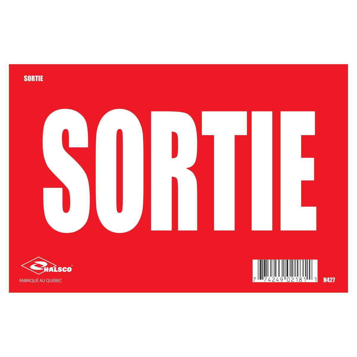 Affiche "Sortie", 8" x 12"