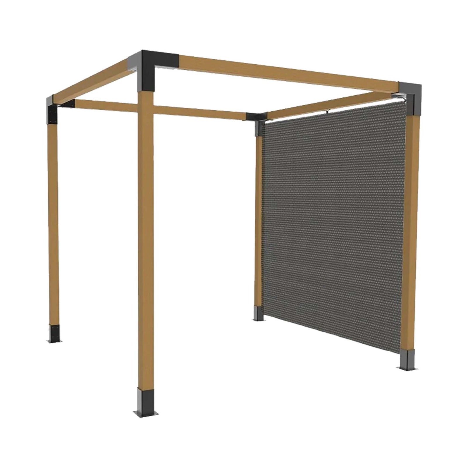 Voile d'ombrage anthracite, 10' x 12'