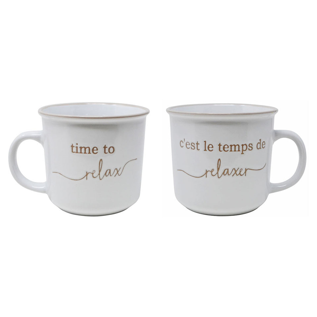 Tasse "c’est le temps de relaxer", 400 ml
