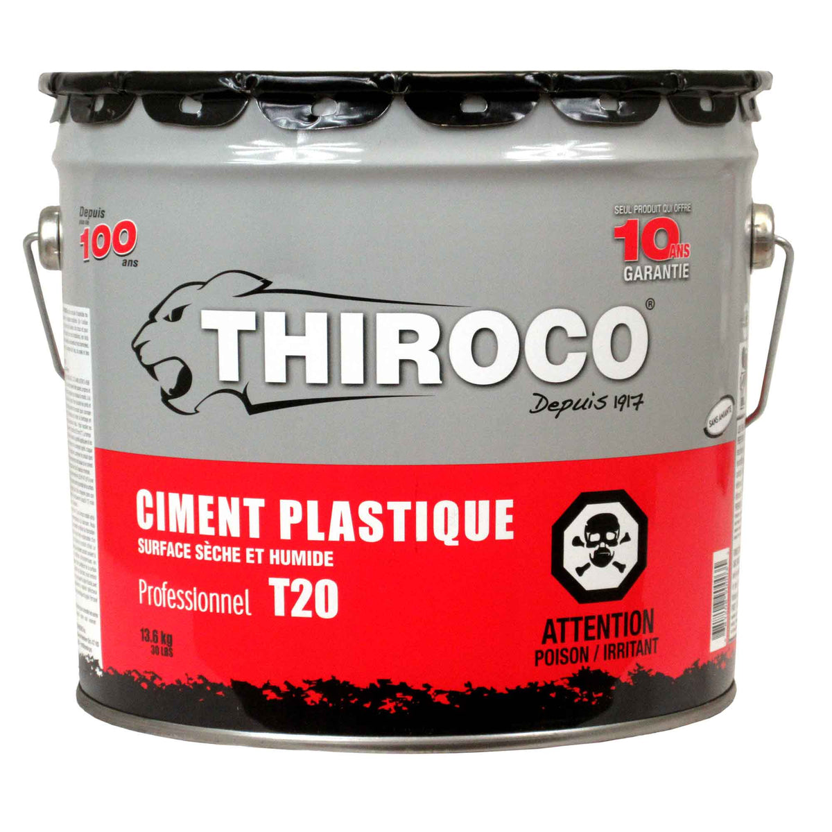 Ciment plastique T20 Thiroco sélection professionnelle, 13,6 kg