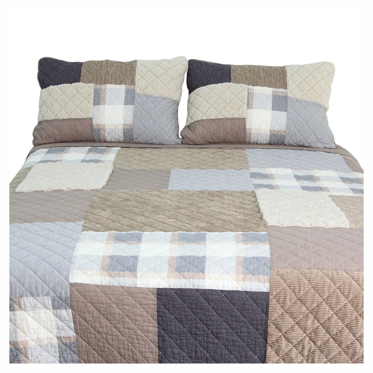 Courtepointe Patchwork Alpine, double-queen