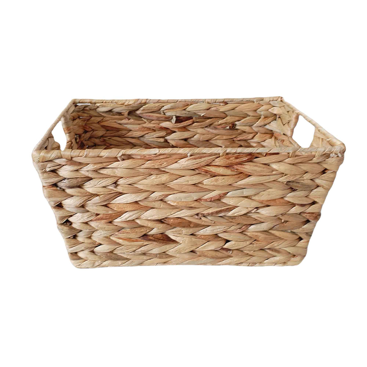 Panier de rangement en jacinthe d’eau, moyen