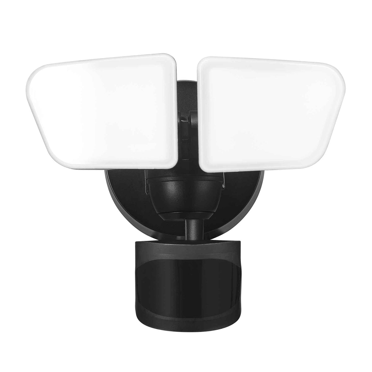 Luminaire de sécurité DEL câblé à 2 lumières avec détecteur de mouvement 240° ColorSelect, noir