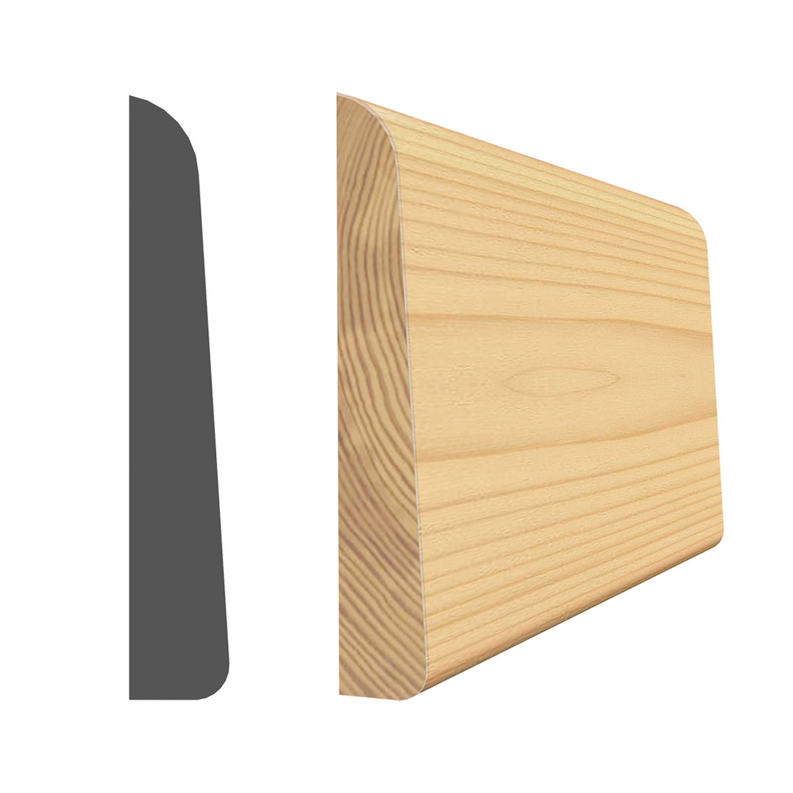 Cadrage en pin sélect 3/8'' x 2-1/8'' x 7' 