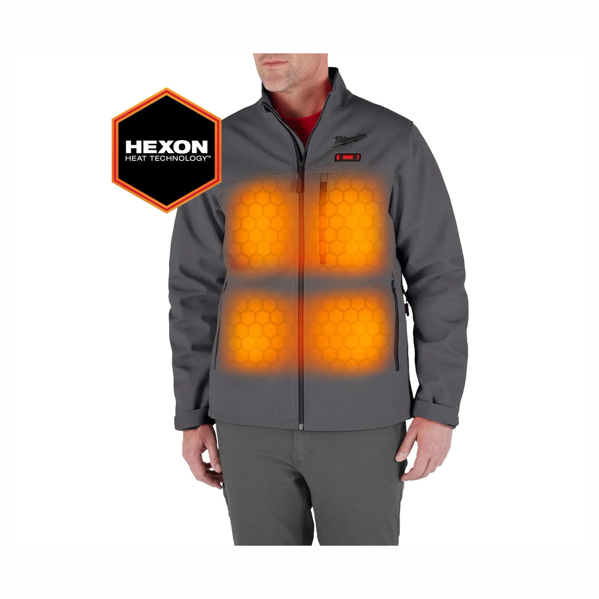 Veste chauffante M12 Toughshell, T-grand (gris)