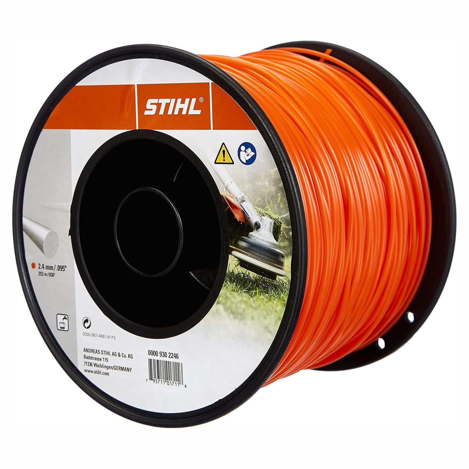 Fil rond pour coupe-bordure, 0,095" x 830' (3 lb)