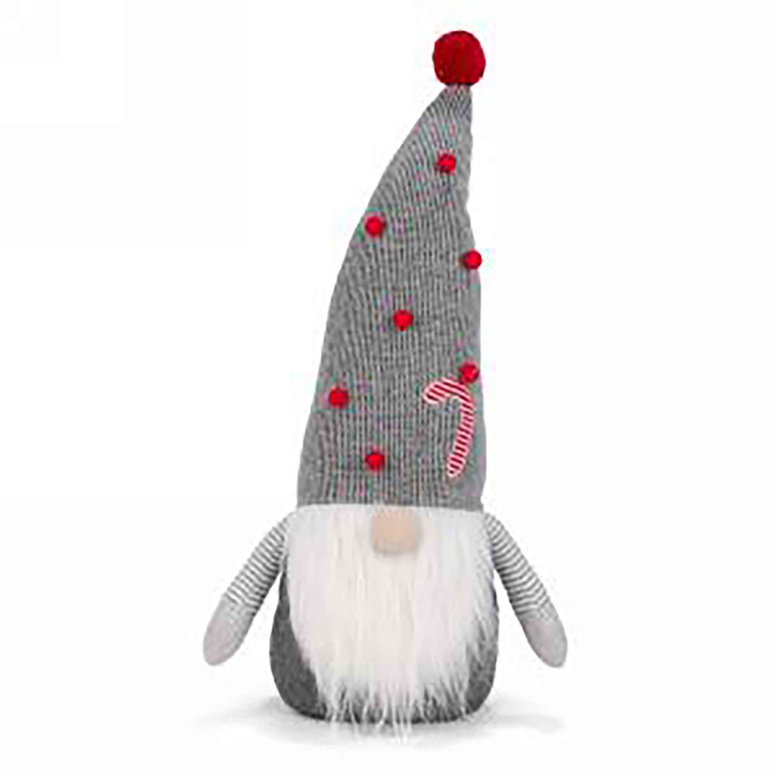 Gnome avec chapeau à pompons, 6,5" x 5" x 20"