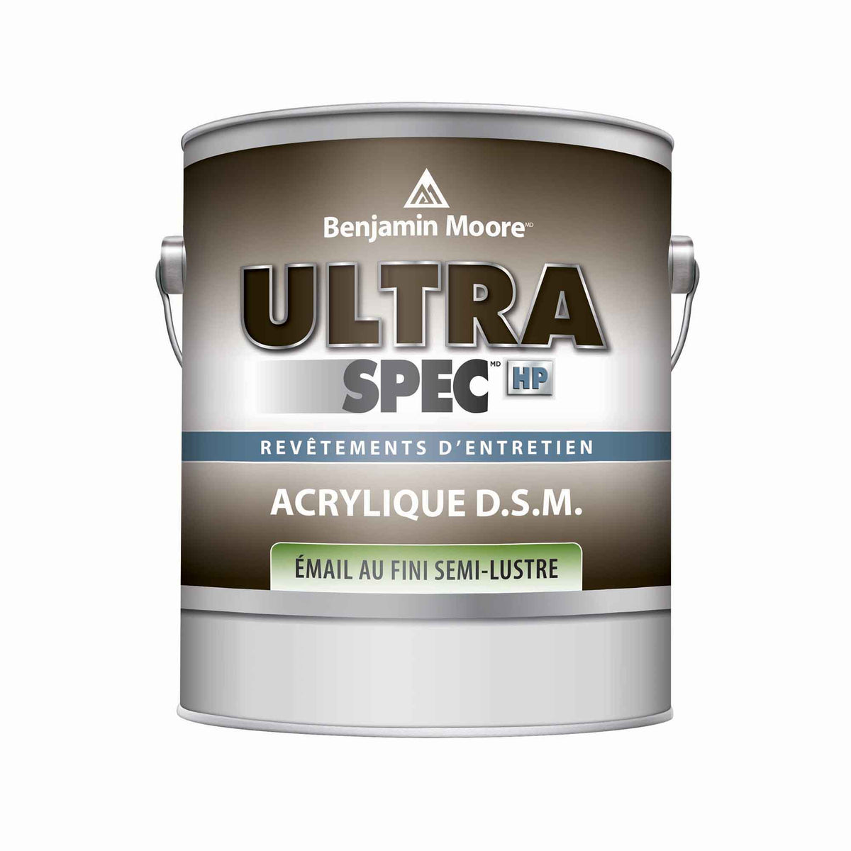 Revêtement d&#39;entretien Ultra Spec HP acrylique D.S.M. émail semi-lustre noir sécurité, 3,79 L