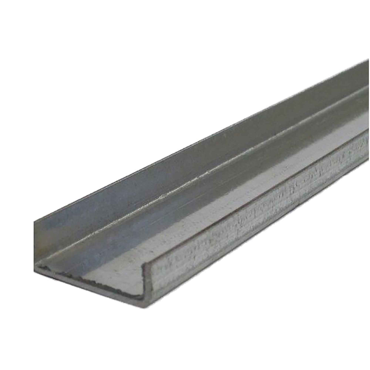 Moulure en U en acier galvanisé, 1-1/2&quot; x 1/2&quot; x 12&#39; 