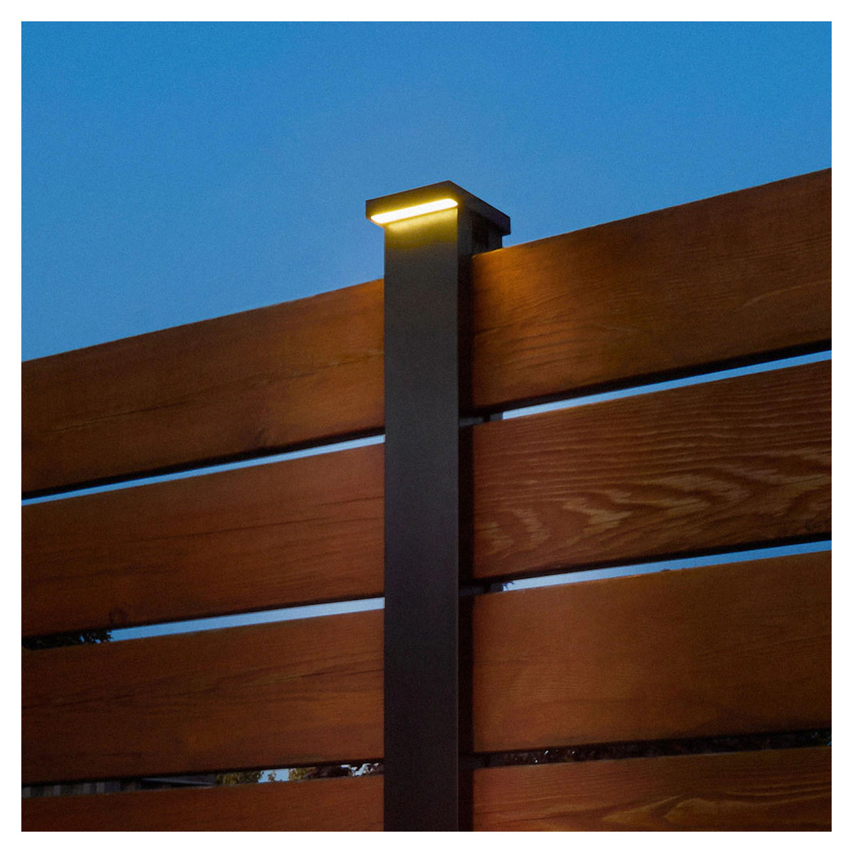 Capuchon solaire pour poteau HOFT, 3" x 3" (noir)