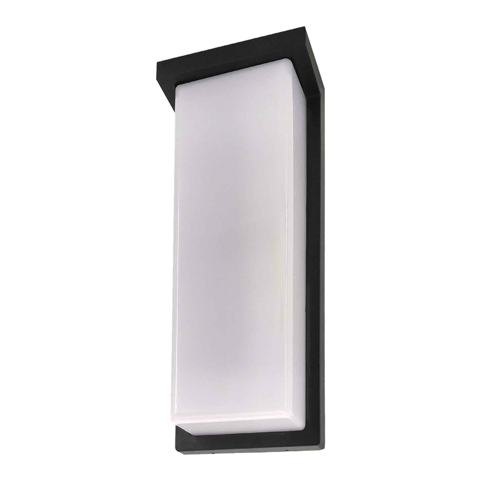 Luminaire mural d'extérieur noir avec DEL de la collection Viva, 6" x 14"