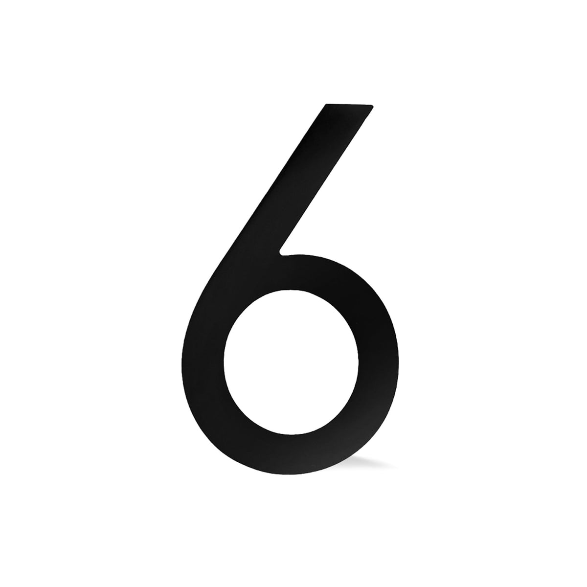 Chiffre flottant 3D de 9'' en alumipanel, #6 (noir)