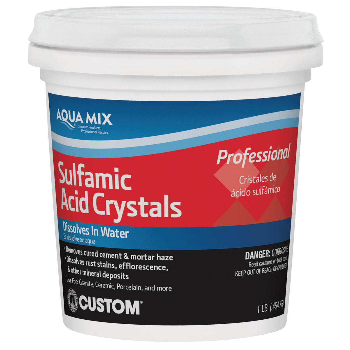 Nettoyant à coulis en cristaux d'acide sulfamique, 1 lb
