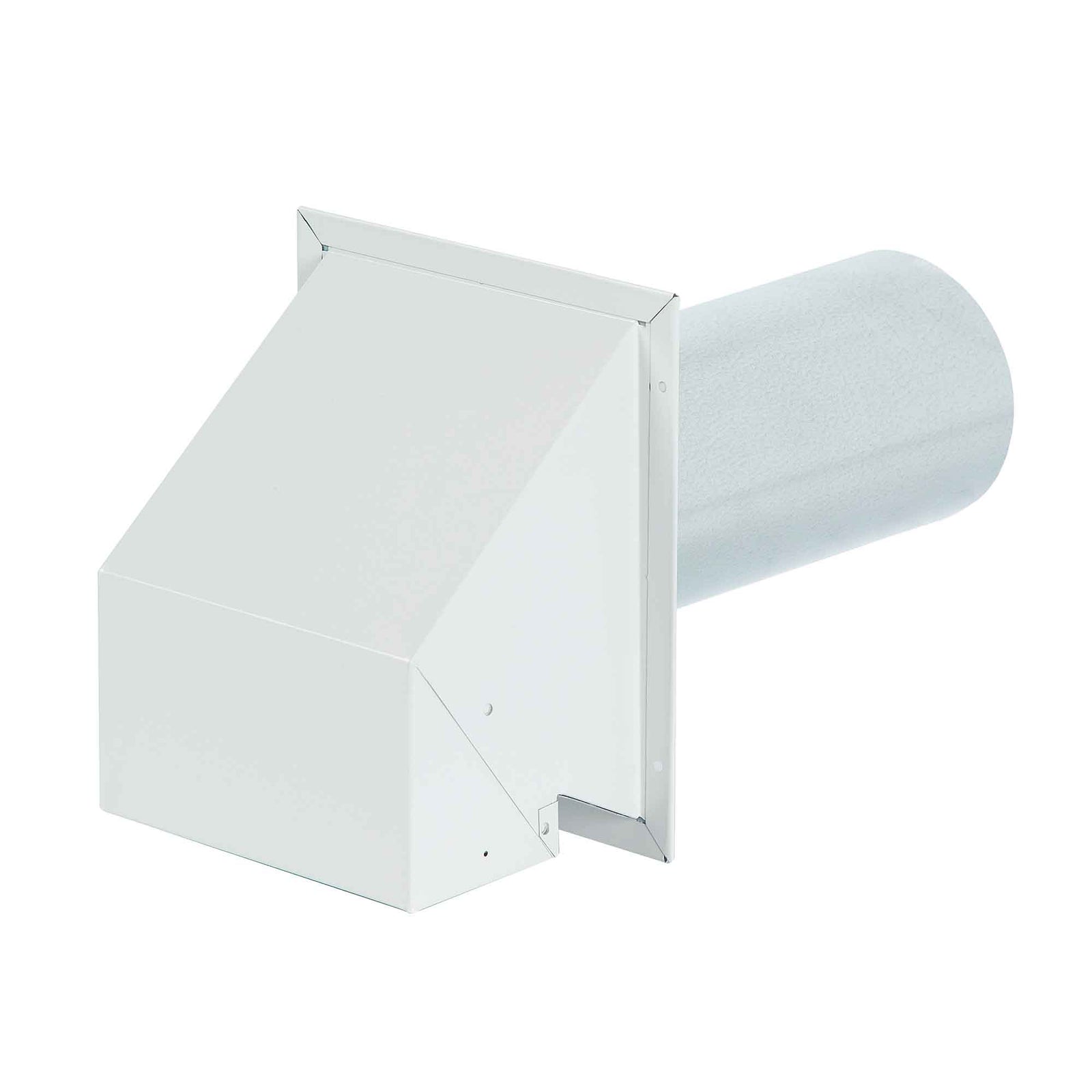 Évent d'évacuation et d'entrée d'air mural robuste R2 peint en blanc, 5"