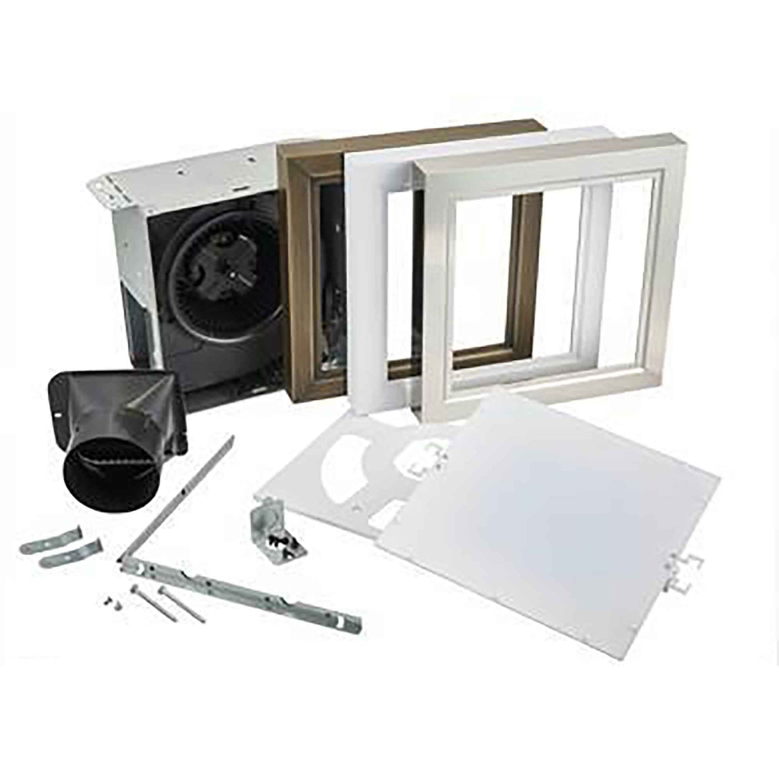 Ventilateur de salle de bain décoratif avec éclairage à DEL et ensemble de garniture facile à changer de 110 pi³/min de Broan