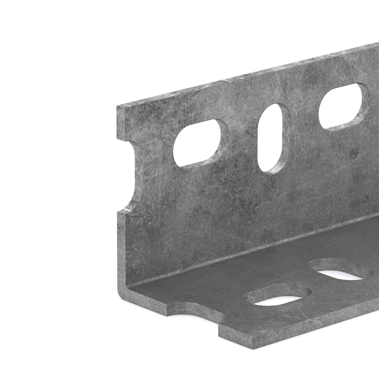 Angle perforé en acier galvanisé, 1-1/2'' x 48''