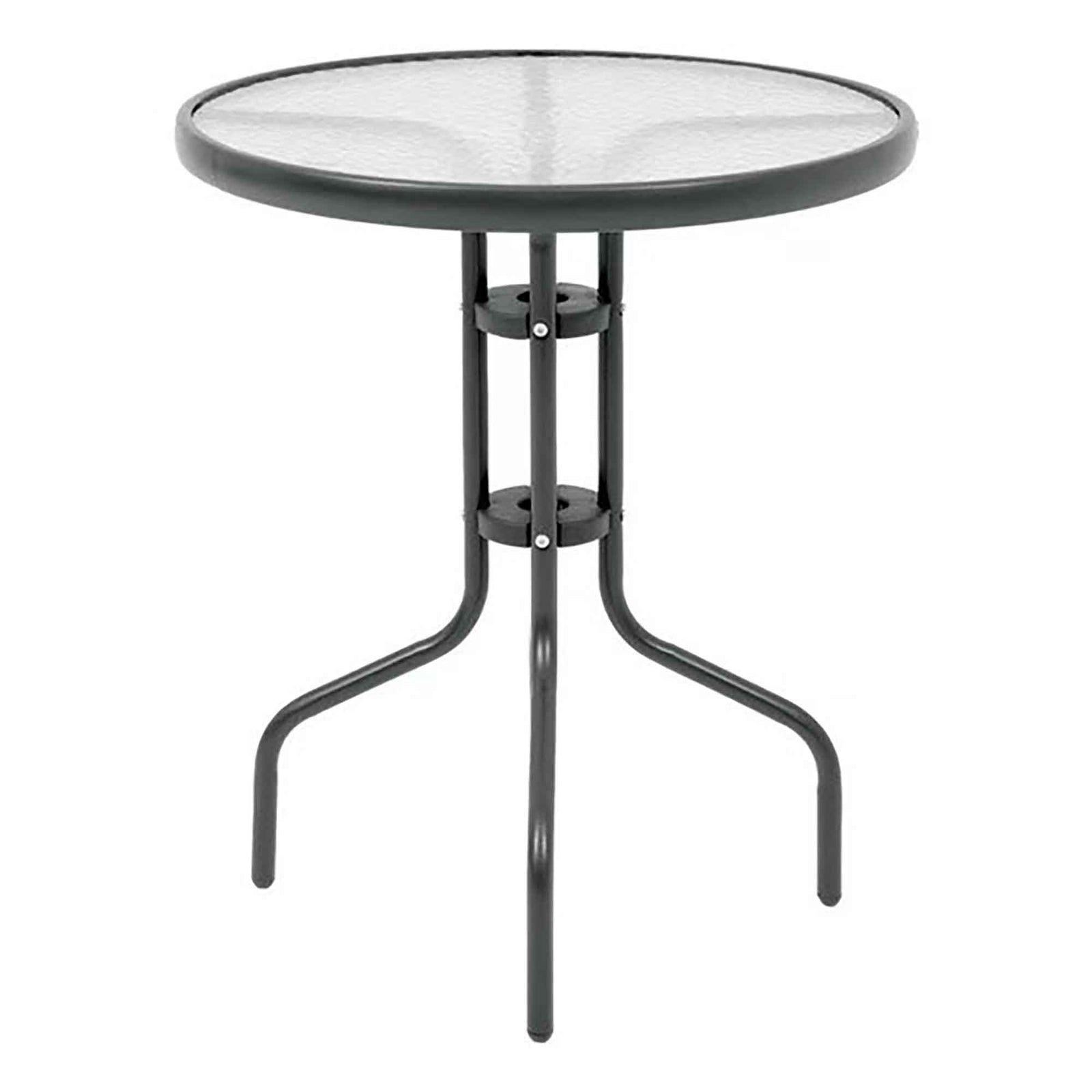 Table d'extérieur ronde en acier, 24'' x 27,5''