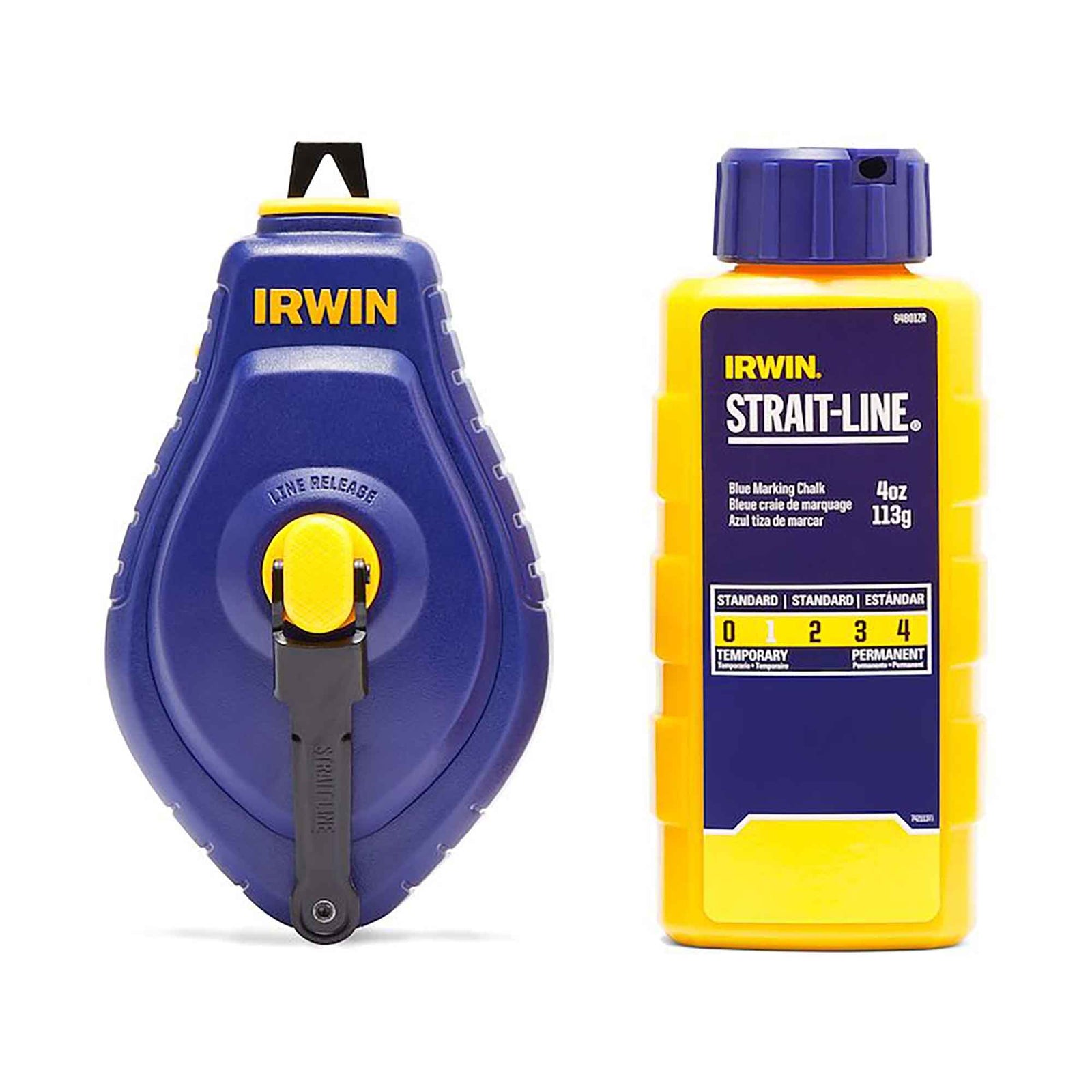 Ensemble cordeau et craie Speed-Line de 100', bleu