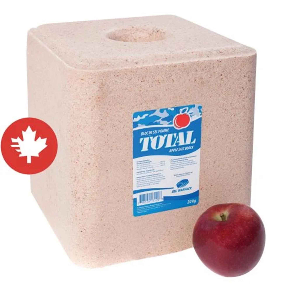 Bloc de sel TOTAL pour chasse, pomme (20 kg)