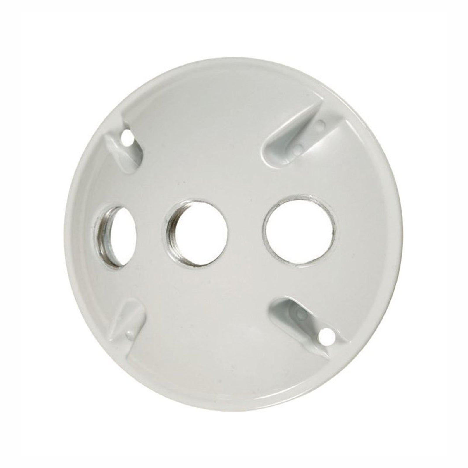 Couvercle rond à 3 trous, blanc