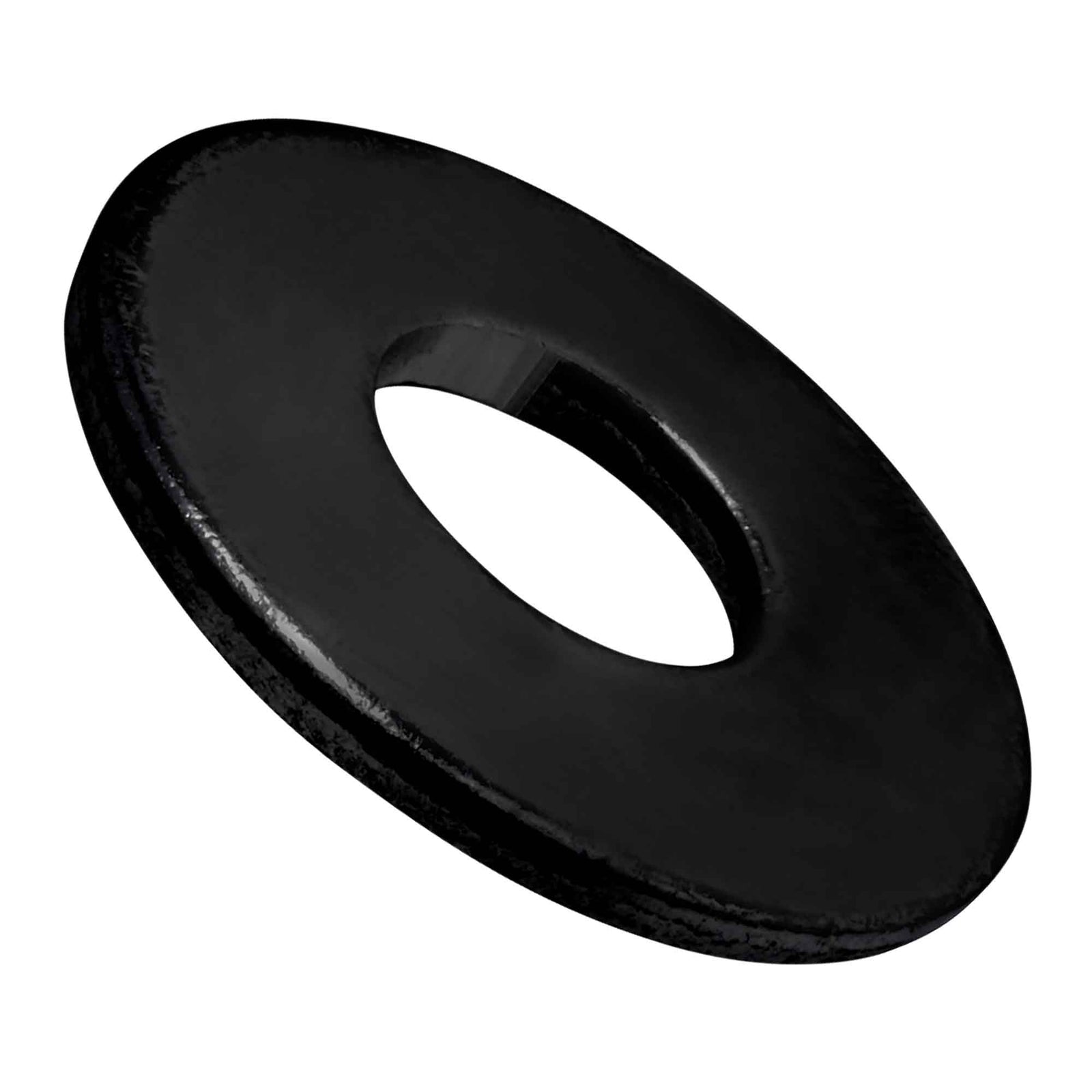 Rondelle plate noire, 1/4'' (50 unités)