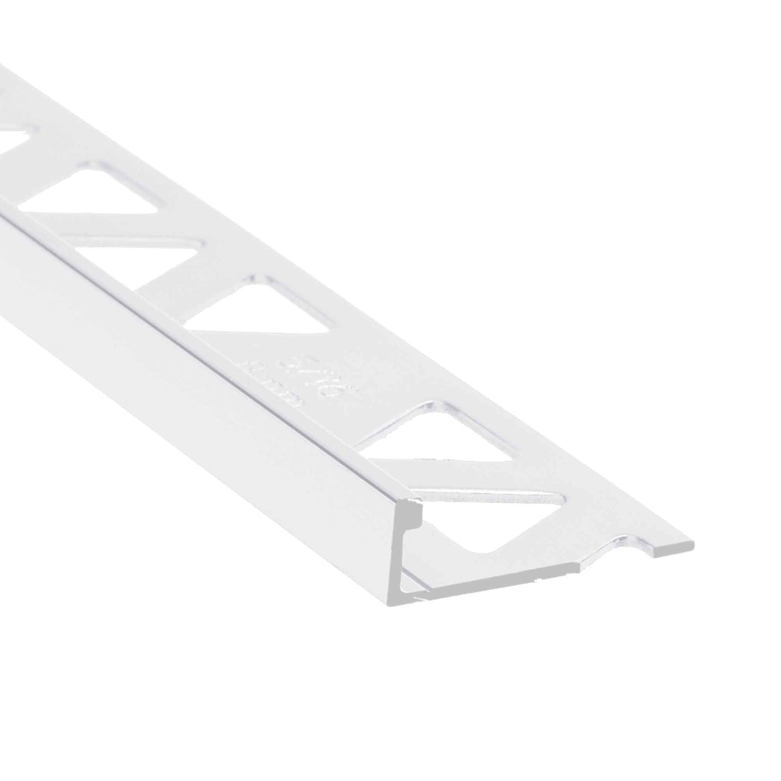 Bordure de carrelage plate et blanche, 5/16" x 8'