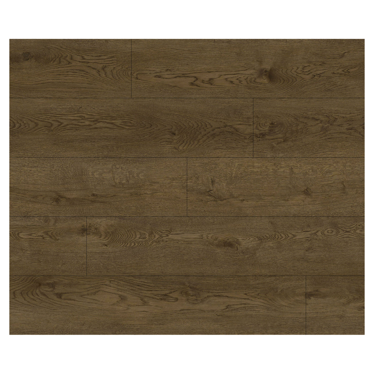 Planchettes autocollantes en vinyle de 7" x 48" x 2,5 mm d'épaisseur, 32,6 pi2 (English Chestnut)