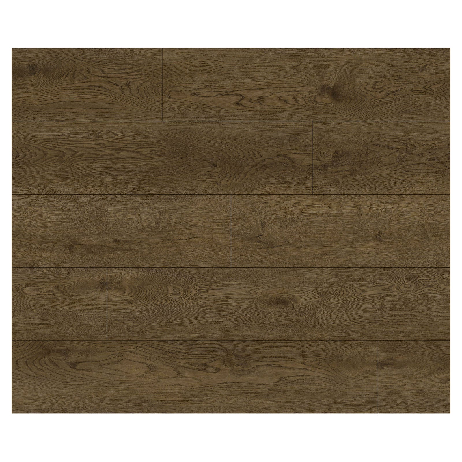 Planchettes autocollantes en vinyle de 7" x 48" x 2,5 mm d'épaisseur, 32,6 pi2 (English Chestnut)