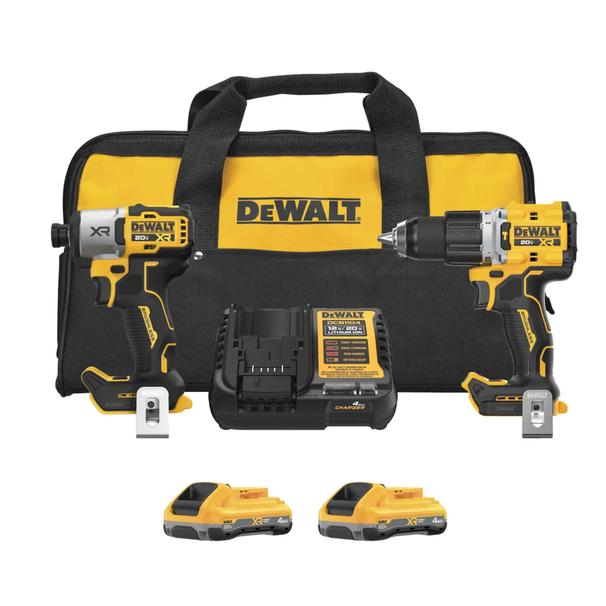Ensemble perceuse-visseuse et visseuse à percussion 3 vitesses 20 V MAX XR avec batteries XR POWERPACK